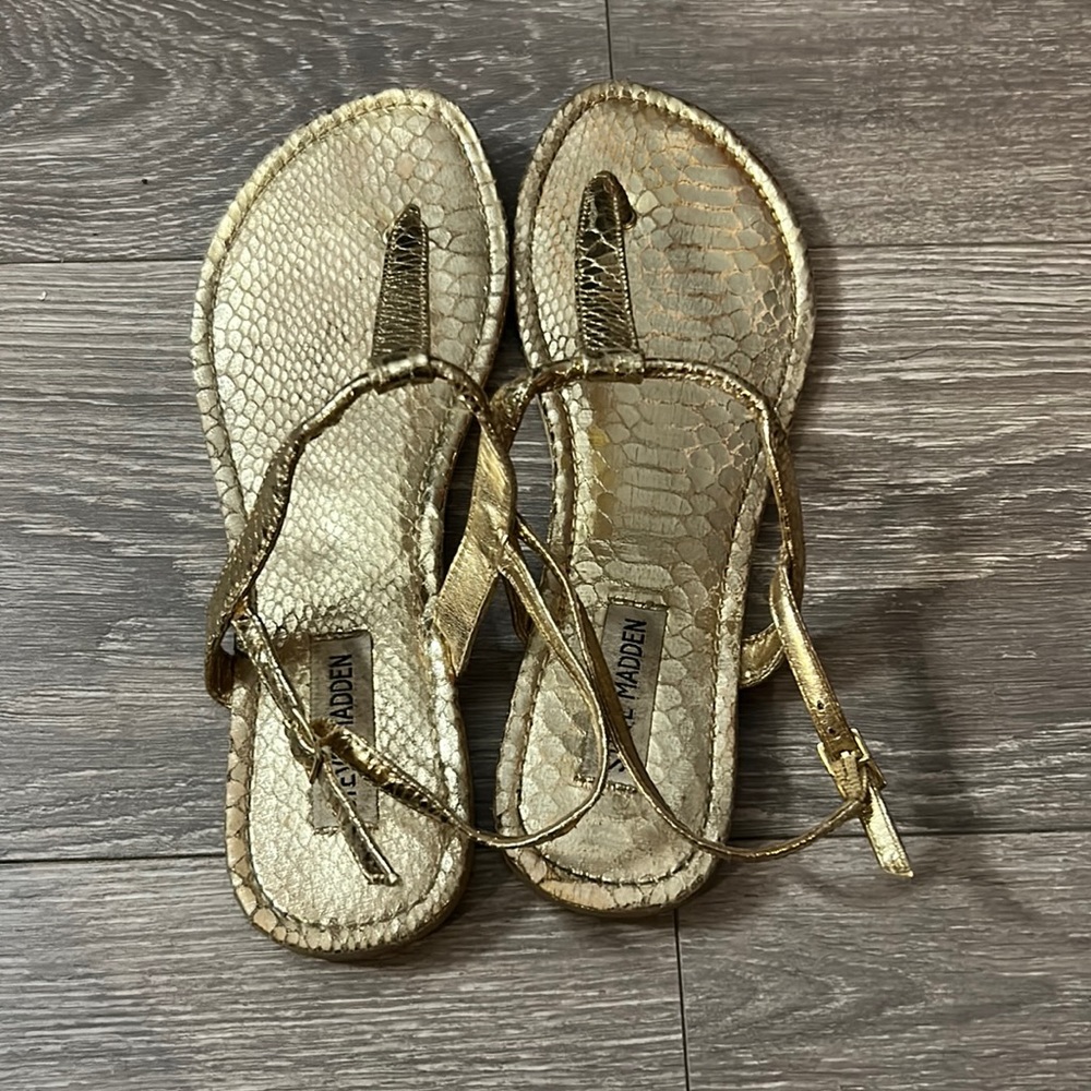 Metallic Gold Sandals